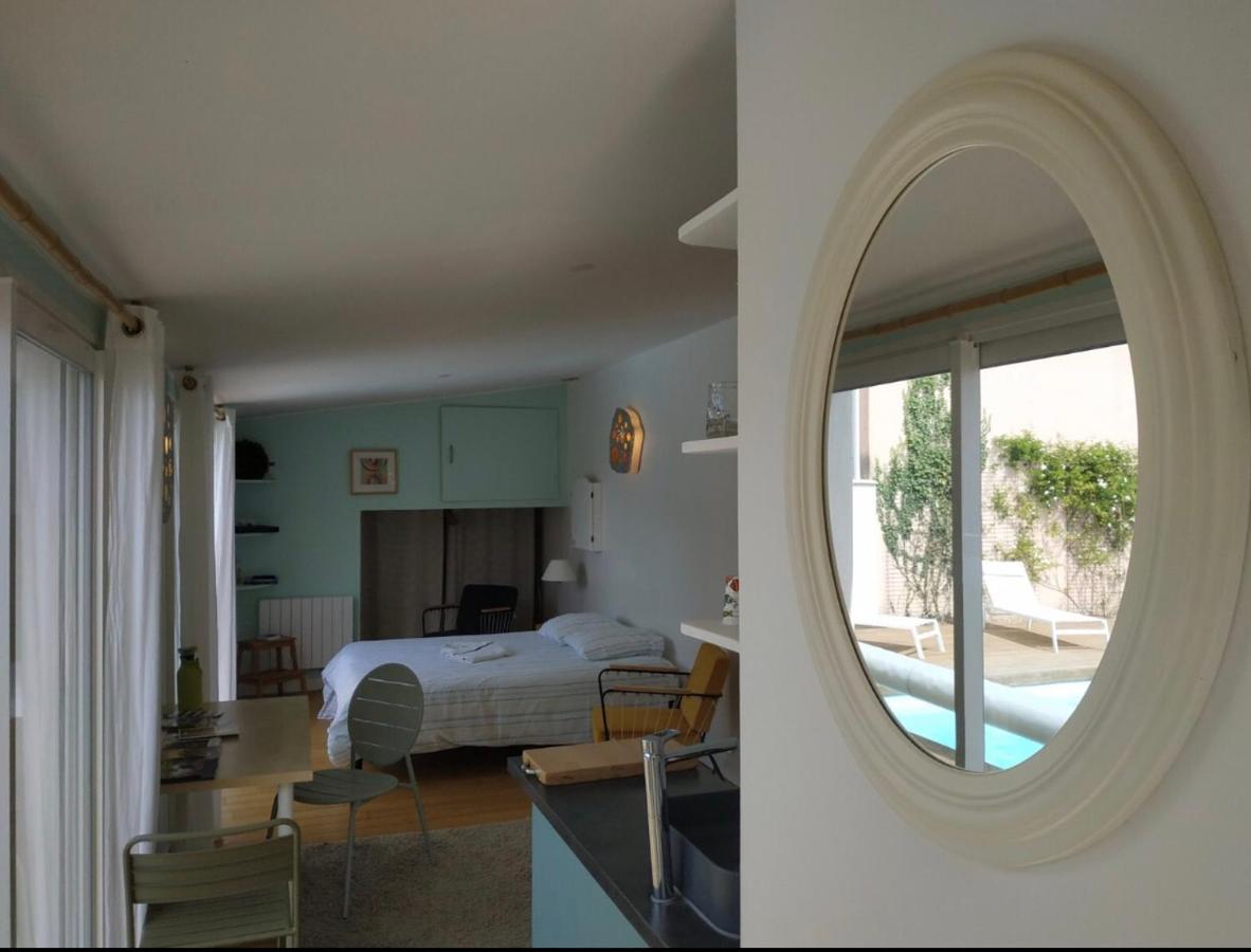 Chambre Studio Independante Au Calme Vue Sur Piscine Teyran Exteriör bild