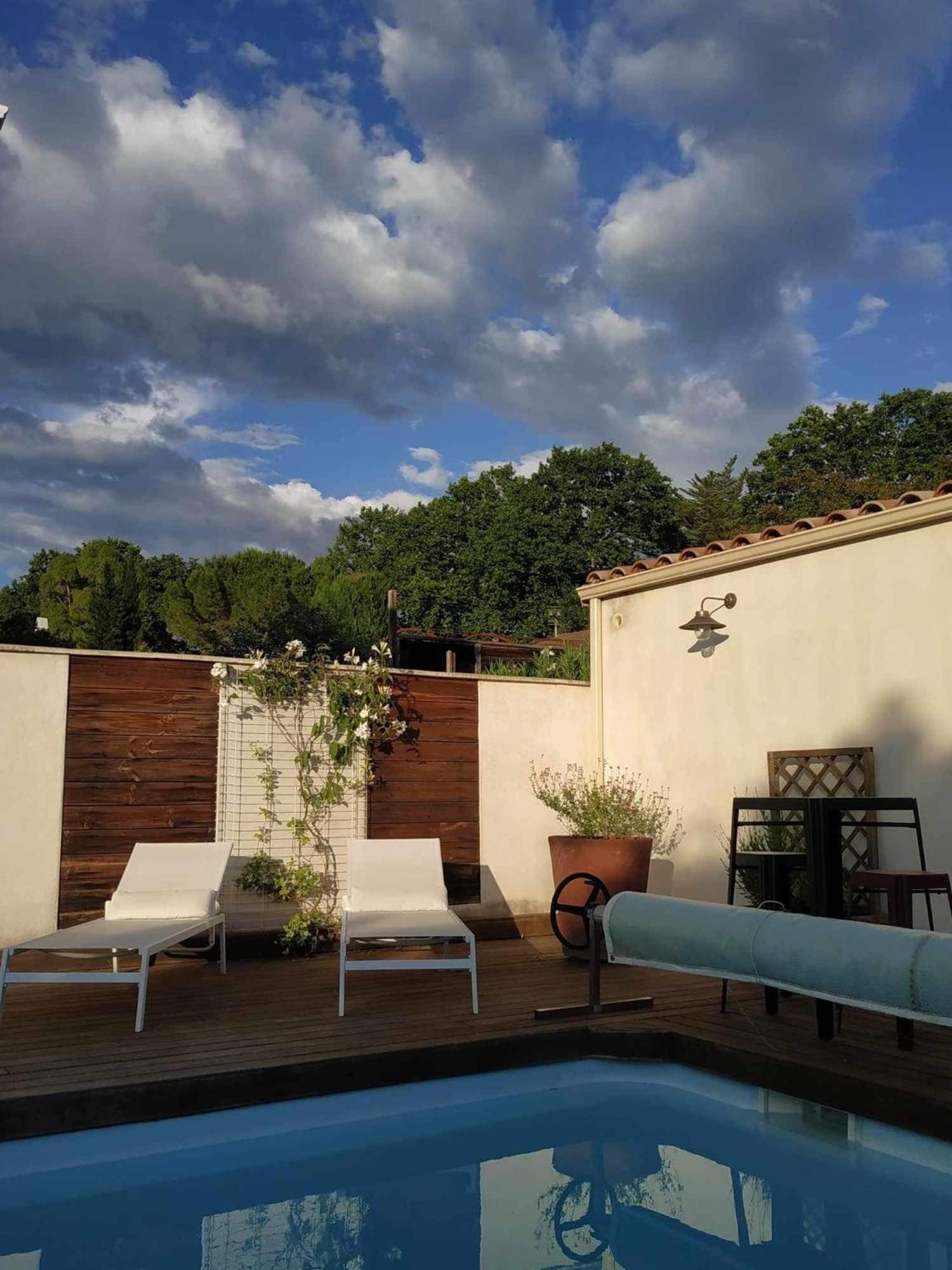 Chambre Studio Independante Au Calme Vue Sur Piscine Teyran Exteriör bild