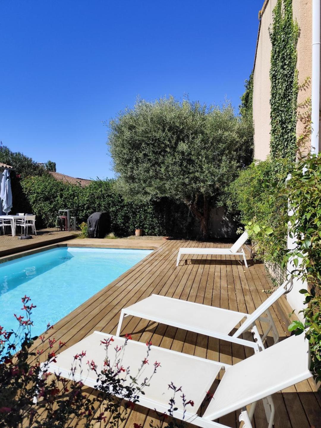 Chambre Studio Independante Au Calme Vue Sur Piscine Teyran Exteriör bild