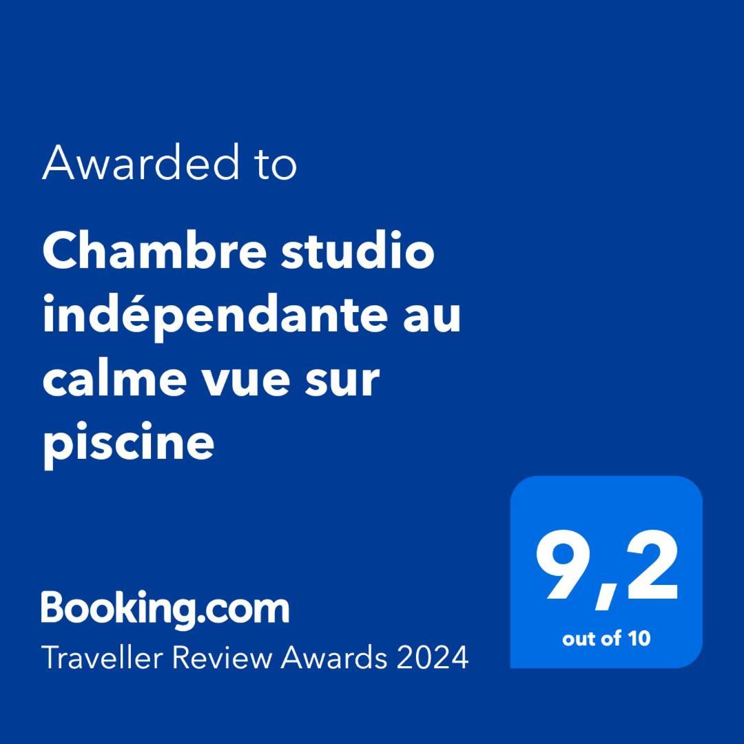 Chambre Studio Independante Au Calme Vue Sur Piscine Teyran Exteriör bild
